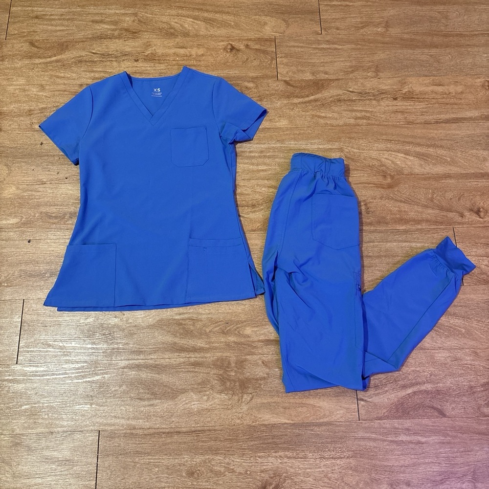 Blue Scrub Set